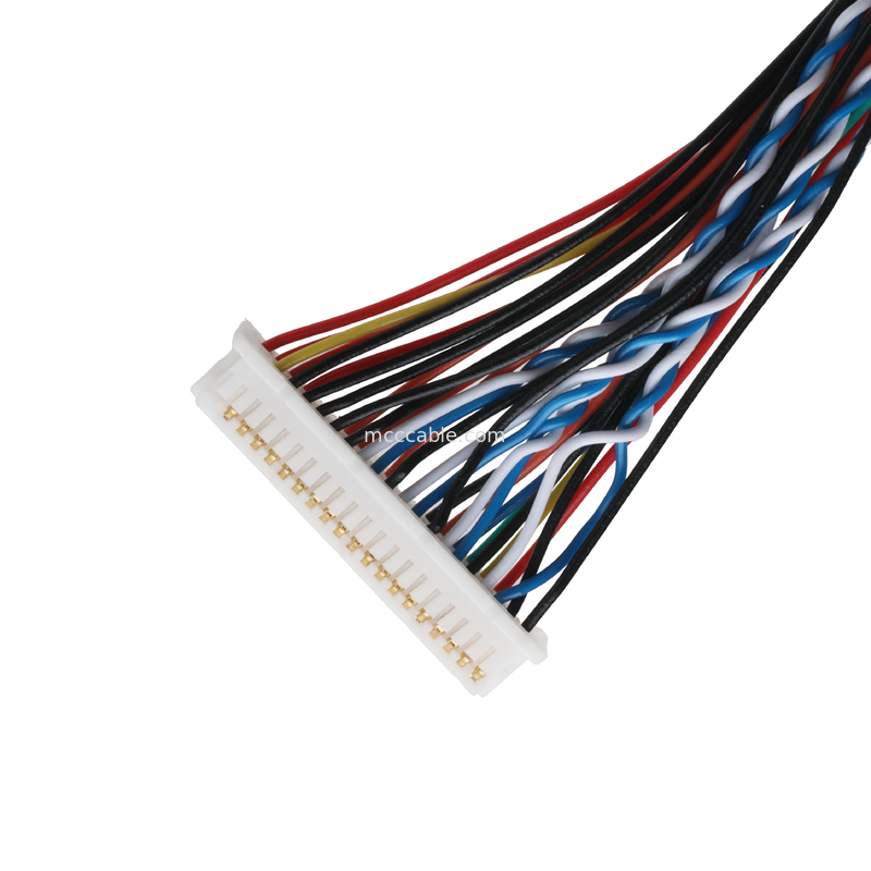 LVDS-kabel FI-X30HL 30P tot DF20A-40P of 9P HSG-kabel coaxialconnector OEM/ODM