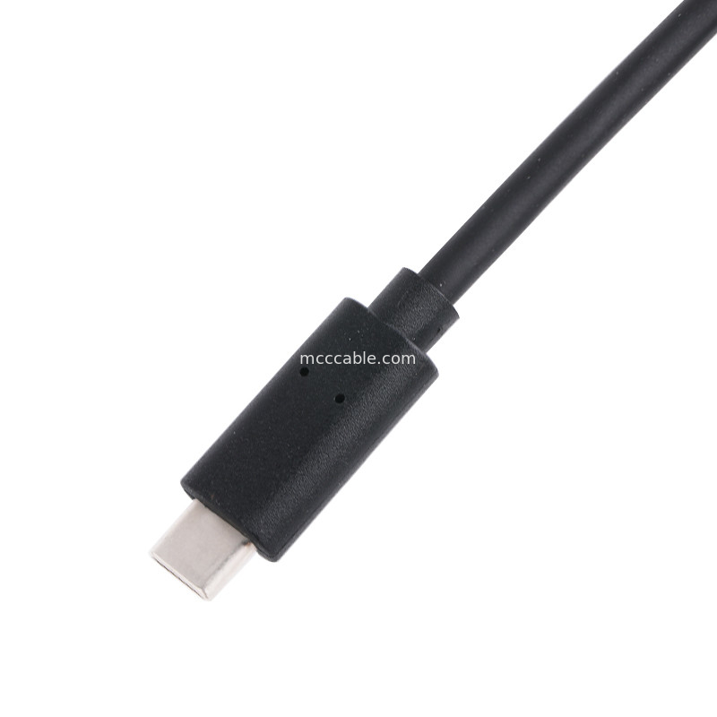 20P Vrouwelijke USB 3.0 Type-C naar IDC Adapter Kabel Interne weerstand Zwart PVC Draad OEM ODM