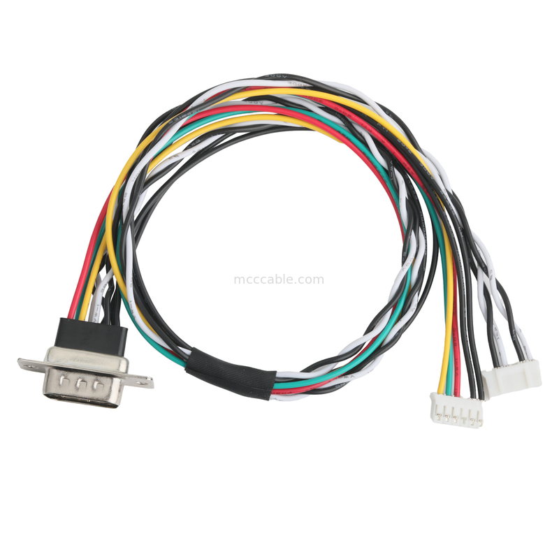 D-SUB-9Pin MALE naar JST PHR-6 en PHR-6 Custom Cable Assembly Connectors D-SUB Harness Cable Assemblies