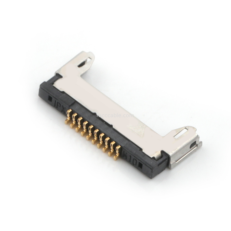 20345-010T-32R 20347-310T-12R 0,5 mm pitch, horizontale paring type micro-coaxiale connector