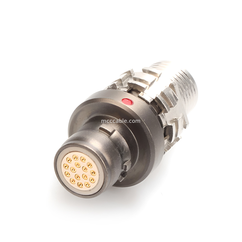 Industriële R-serie 16P mannelijke en vrouwelijke militaire waterdichte connector, beschermingsniveau IP6K8