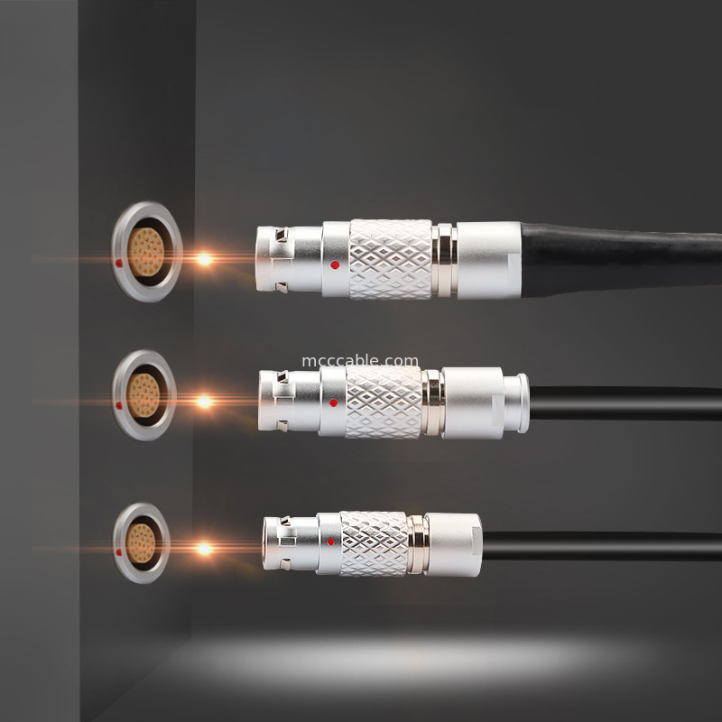 Push-pull zelfvergrendelende connector LEB serie FGG.1B 7Pin mannelijke luchtvaartplug industriële cirkelvormige connector
