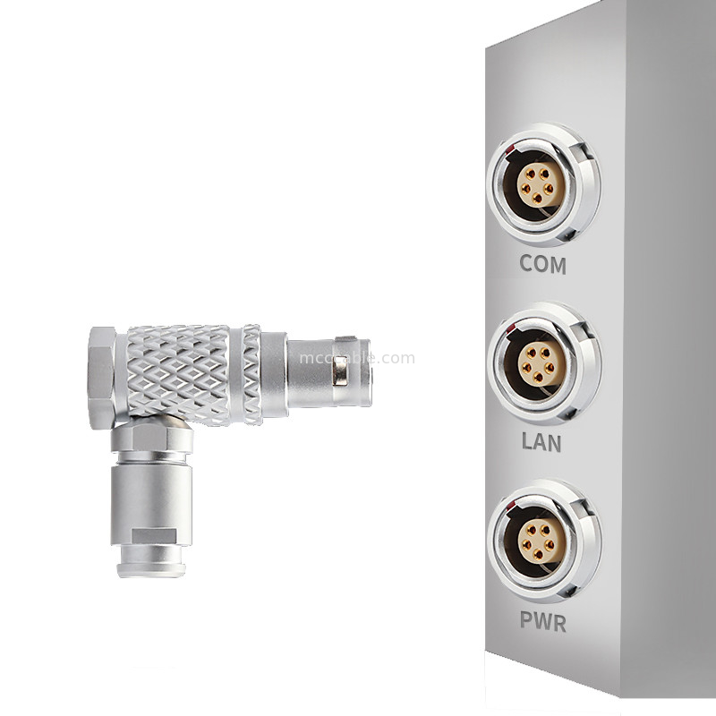 Industrial Control Connector B Series T3 5Pin 90° rechthoekige cirkelvormige connector