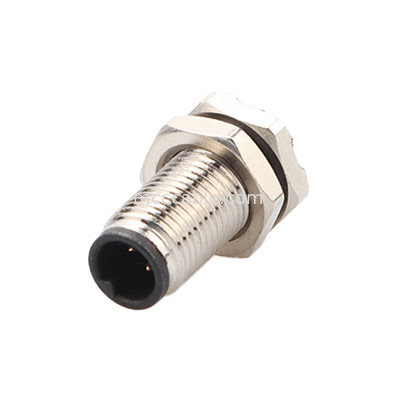Circulaire connector M5 code-A waterdichte serie panel flens PCB Mannelijke stopcontact Ondersteuning 3-kern en 4-kern aanpassing IP67