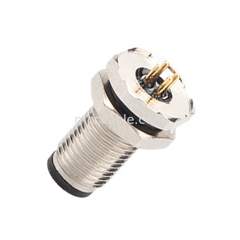 Circulaire connector M5 code-A waterdichte serie panel flens PCB Mannelijke stopcontact Ondersteuning 3-kern en 4-kern aanpassing IP67