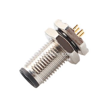 Circulaire connector M5 code-A waterdichte serie panel flens PCB Mannelijke stopcontact Ondersteuning 3-kern en 4-kern aanpassing IP67