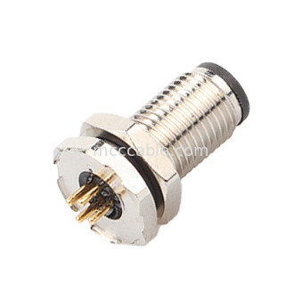 Circulaire connector M5 code-A waterdichte serie panel flens PCB Mannelijke stopcontact Ondersteuning 3-kern en 4-kern aanpassing IP67