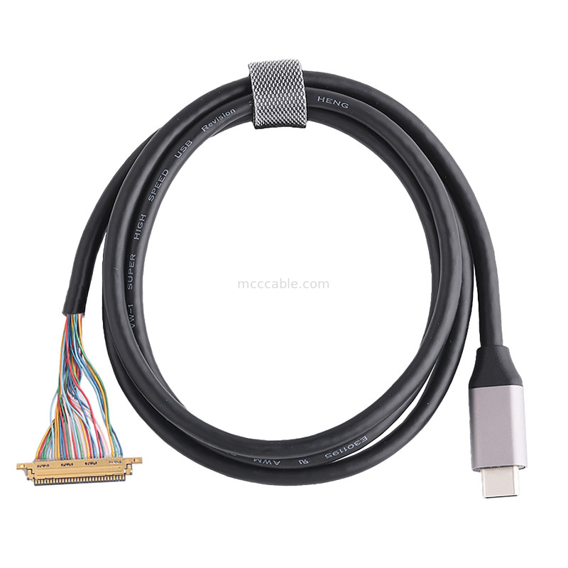 Type-C USB 3.0 tot 20453-230T-03 Kabels die zijn gemaakt om coaxial connector aan Micro USB te meten