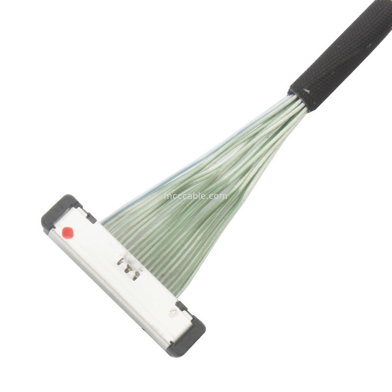 0.4mm Pitch 20380-R20T-06 Micro Coaxial Cable lvds connector kabel 20P 0,4mm pitch