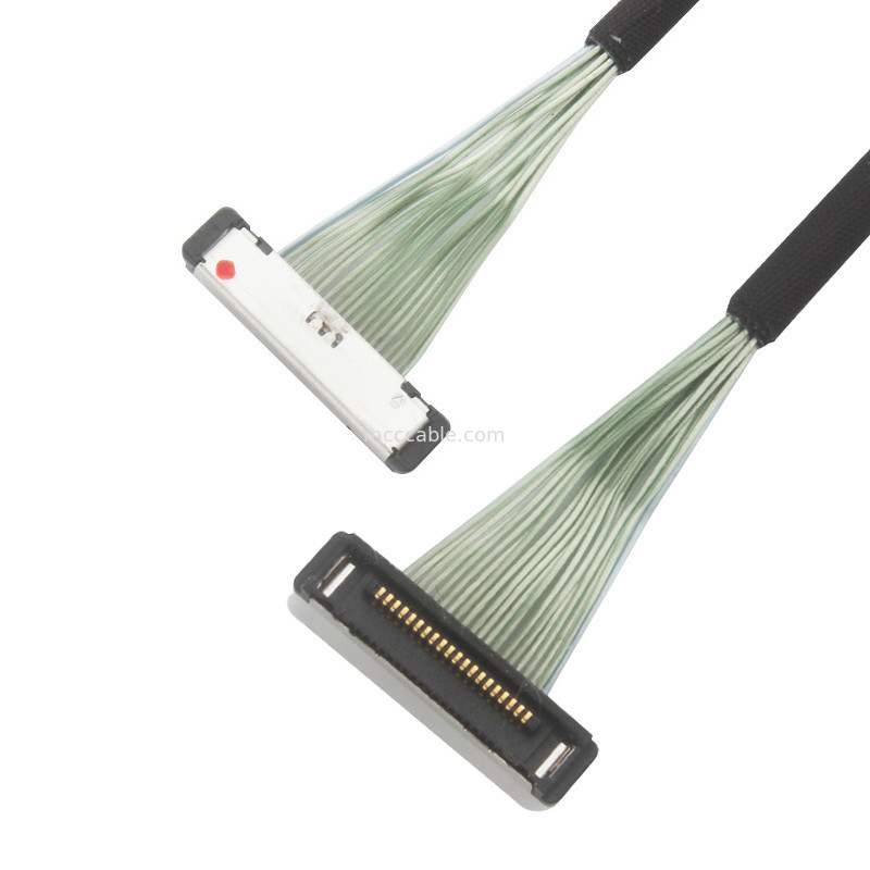 0.4mm Pitch 20380-R20T-06 Micro Coaxial Cable lvds connector kabel 20P 0,4mm pitch