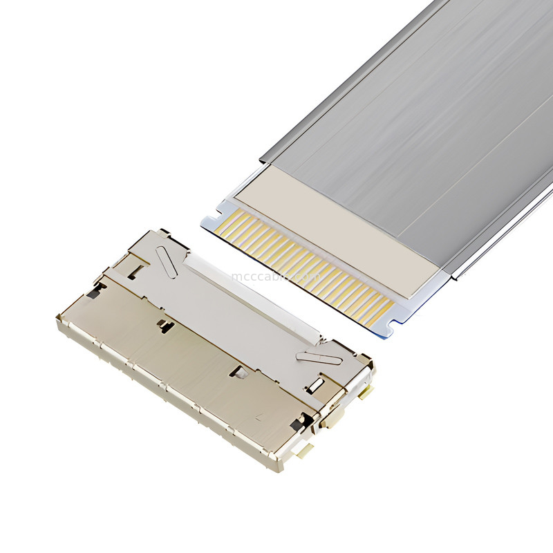 20952-024E-02 0,5 mm pitch, volledig afgeschermd, hoge snelheid, automatisch vergrendelen, horizontale mat, 0,5 mm pitch afgeschermd FFC/FPC