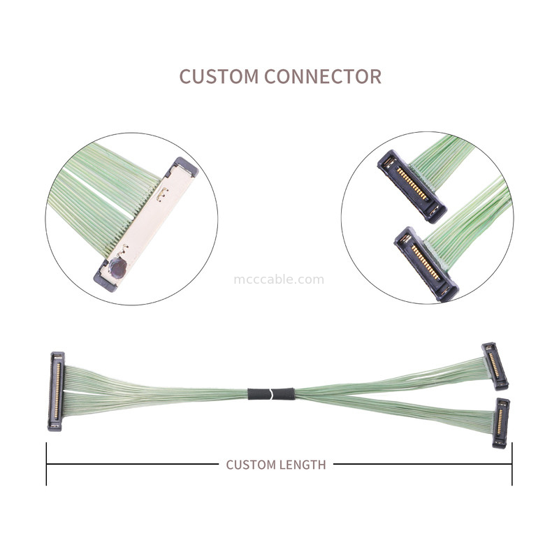 35P Micro coaxkabel 20380-035T-06 LVDS-connector 0,4 mm Pitch Rechthoek