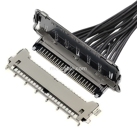 lvds spelden schakelaartypes 40 lvds schakelaar 20977-040T 040E 01 Horizontale het koppelen type micro-Coaxiale schakelaar