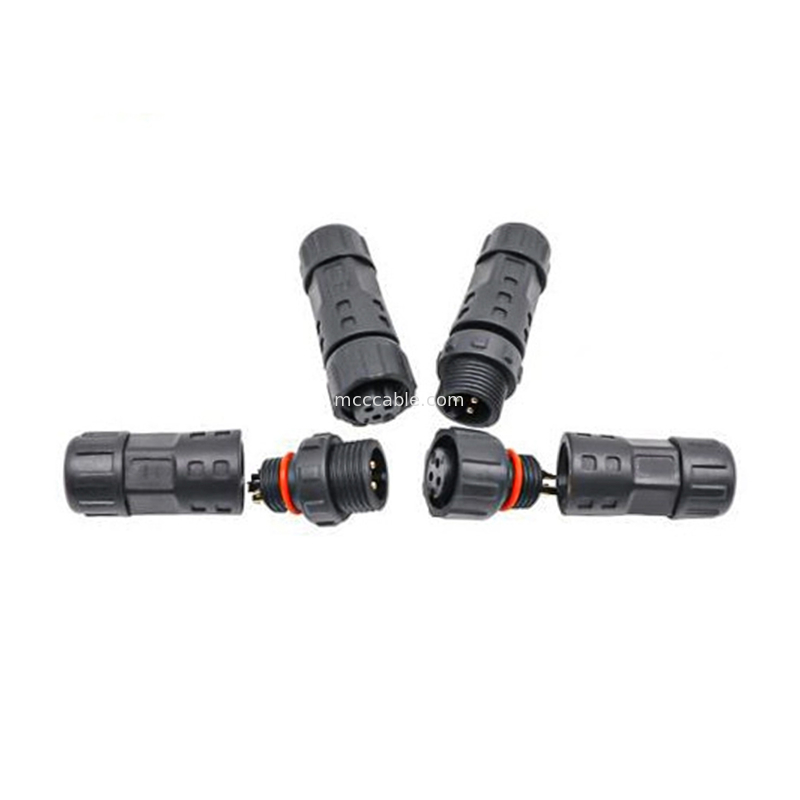 industriële kwaliteit waterdicht 8 pin cirkelvormige connector M12 Vrouwelijke gegoten kabel lvds display connector