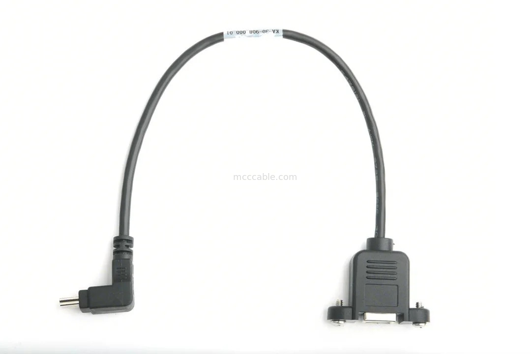 MOUNTABLE USB PORT TYPE B Vrouwelijke panel montage adapter voor USB MINI-B mannelijke bovenhoek met vorm