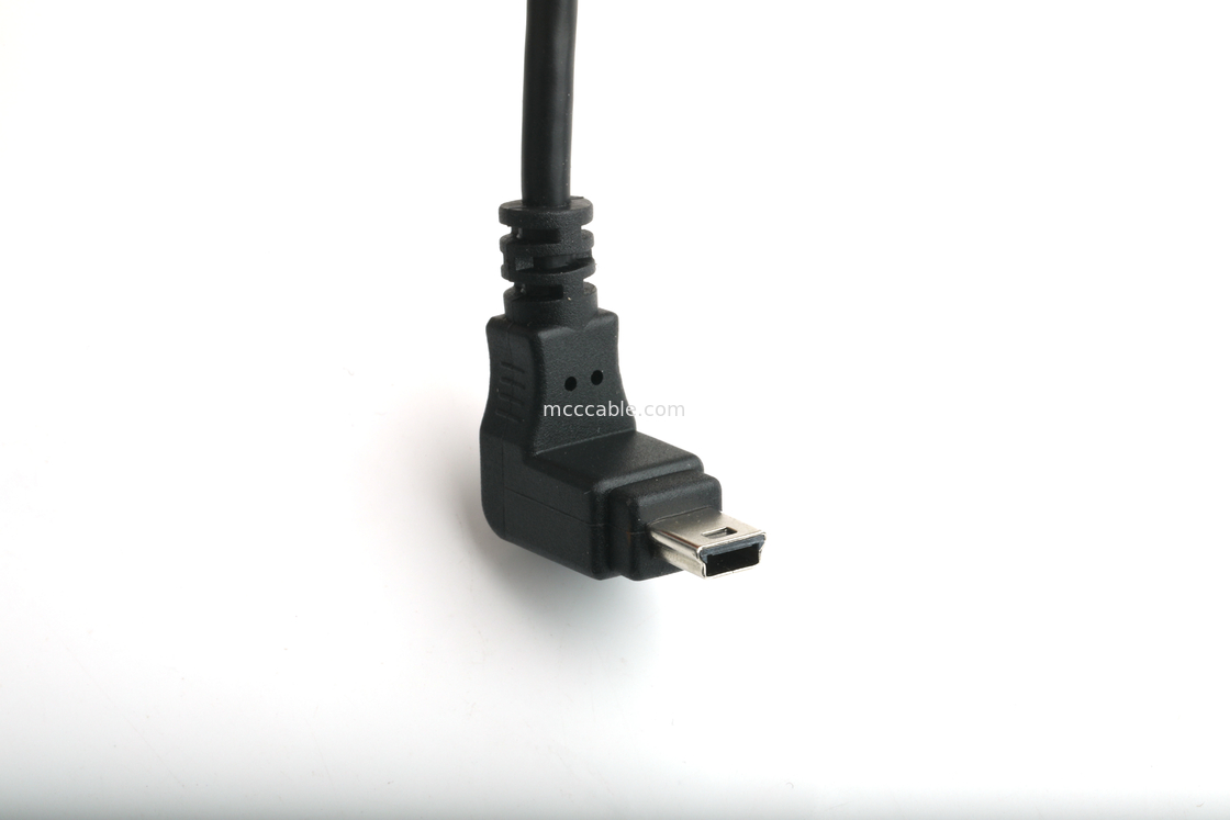 MOUNTABLE USB PORT TYPE B Vrouwelijke panel montage adapter voor USB MINI-B mannelijke bovenhoek met vorm