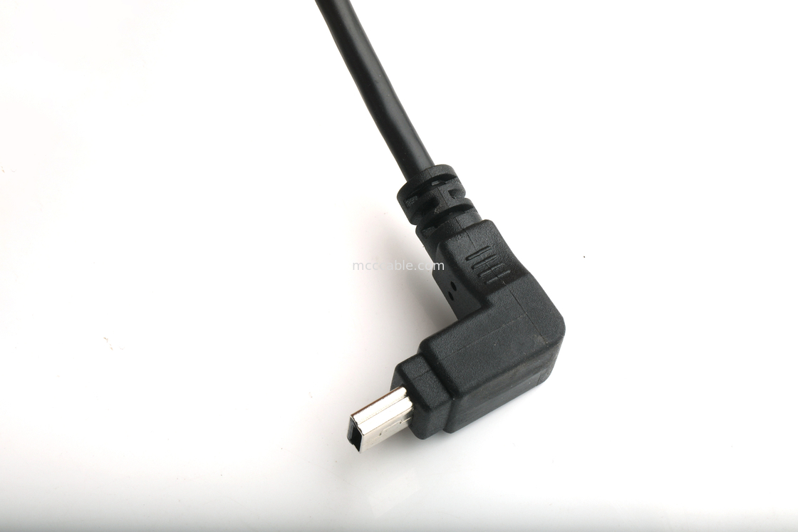 MOUNTABLE USB PORT TYPE B Vrouwelijke panel montage adapter voor USB MINI-B mannelijke bovenhoek met vorm