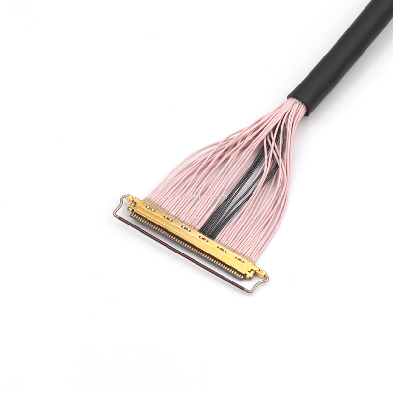 50 pin micro-coaxiale kabel, 0,4 mm pitch, afgeschermd, voor hoge snelheid data-overdracht