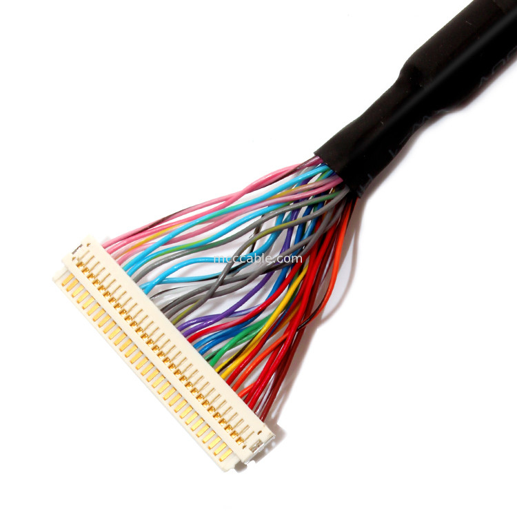 De Kabelassemblage van uitbreidingsuren 30PIN LVDS, df19-Jaren '30 aan van df19-Jaren '30 de Afzonderlijke Kabel Draadlvds