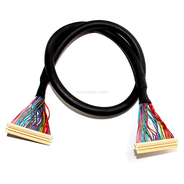 De Kabelassemblage van uitbreidingsuren 30PIN LVDS, df19-Jaren '30 aan van df19-Jaren '30 de Afzonderlijke Kabel Draadlvds