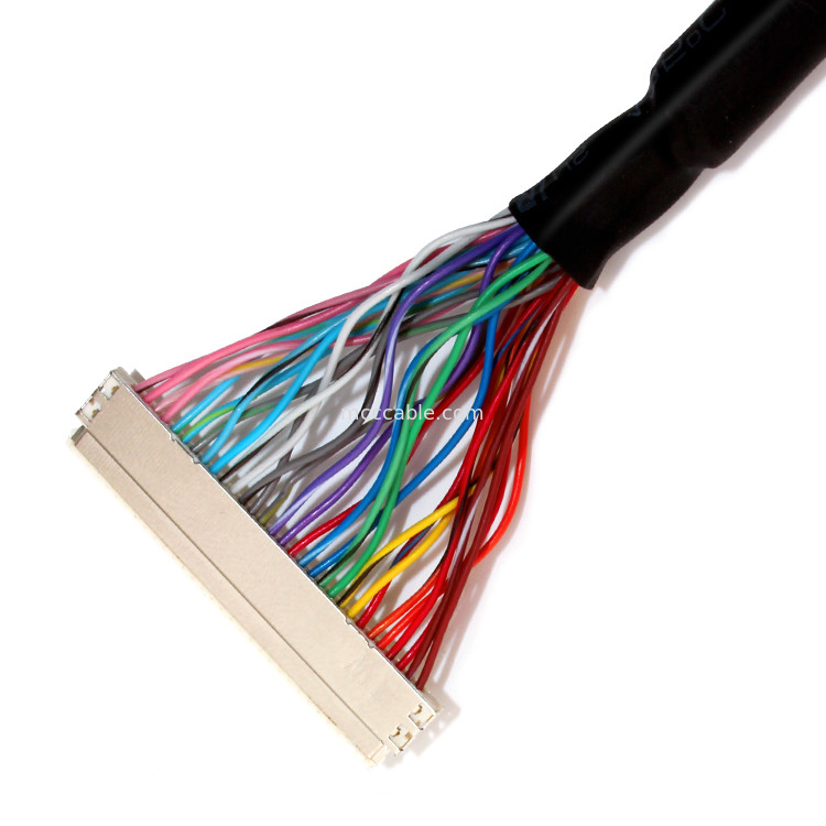 De Kabelassemblage van uitbreidingsuren 30PIN LVDS, df19-Jaren '30 aan van df19-Jaren '30 de Afzonderlijke Kabel Draadlvds