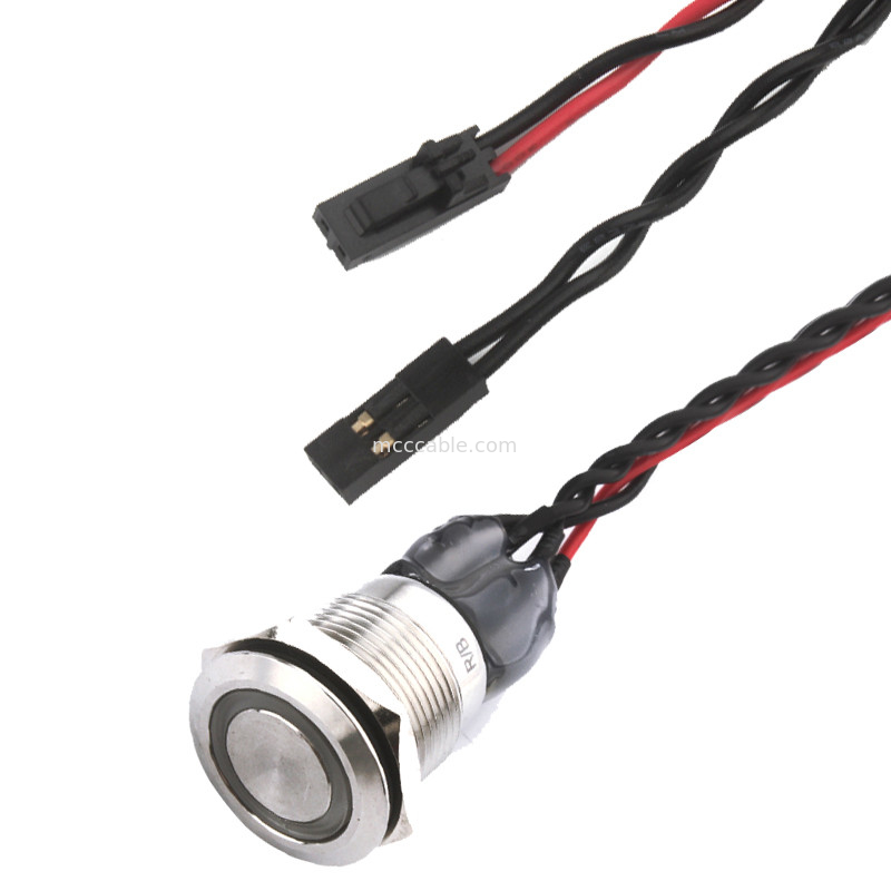 Bulgin Mpi002 28 kabel van de de Machtsschakelaar van D4 de Rode Blauwe Geleide voor Rl tot Molex 50579402