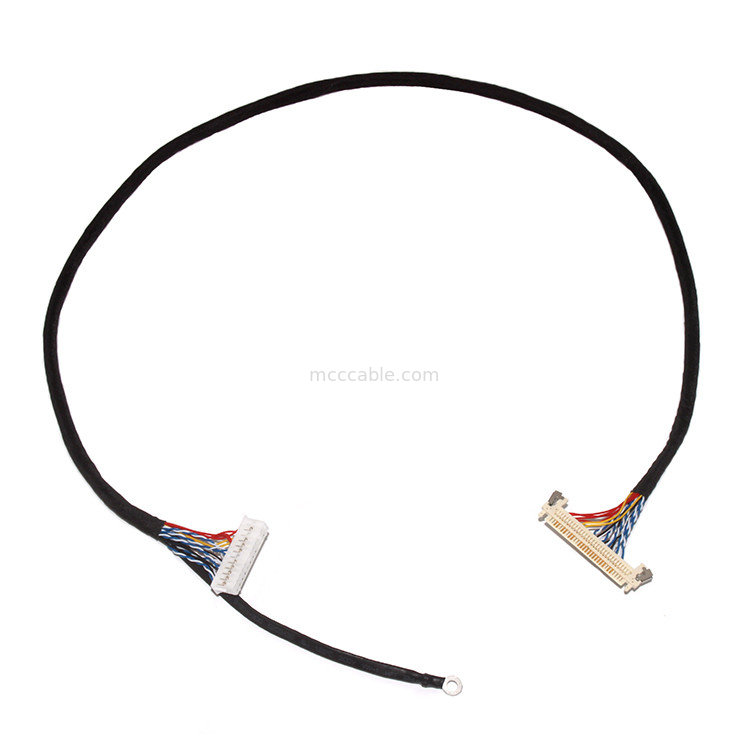 Aanpassen Lengte 2.0mm Pitch Lvds Kabel Assemblage 30 Pin  DF11-24DS-2C naar FI-X3OHL OEM/ODM