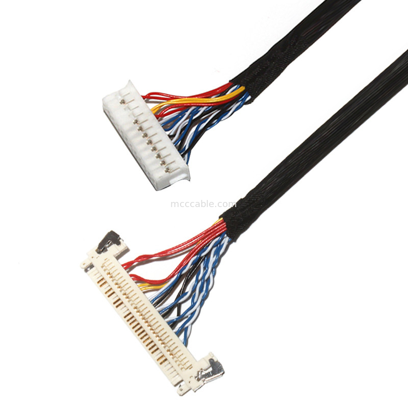 Aanpassen Lengte 2.0mm Pitch Lvds Kabel Assemblage 30 Pin  DF11-24DS-2C naar FI-X3OHL OEM/ODM