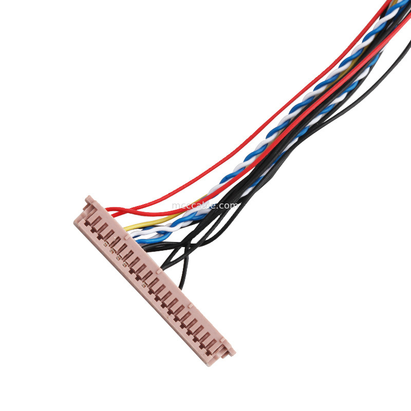 De Kabelassemblage 20453-230T van ISO14001 Lvds Lcd aan PH2.0 phr-6P 1255H-2
