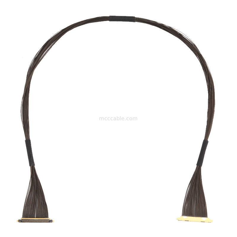 40P UL11130 46AWG Micro Coaxial Cable Assembly 20531-040t-02 IDC Forming OEM/ODM