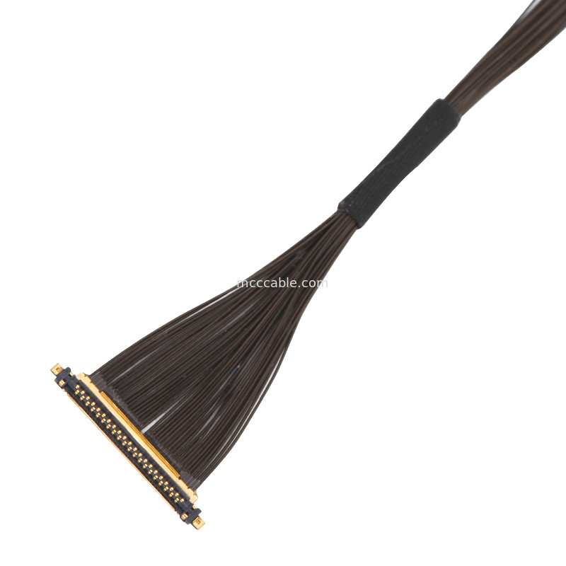40P UL11130 46AWG Micro Coaxial Cable Assembly 20531-040t-02 IDC Forming OEM/ODM