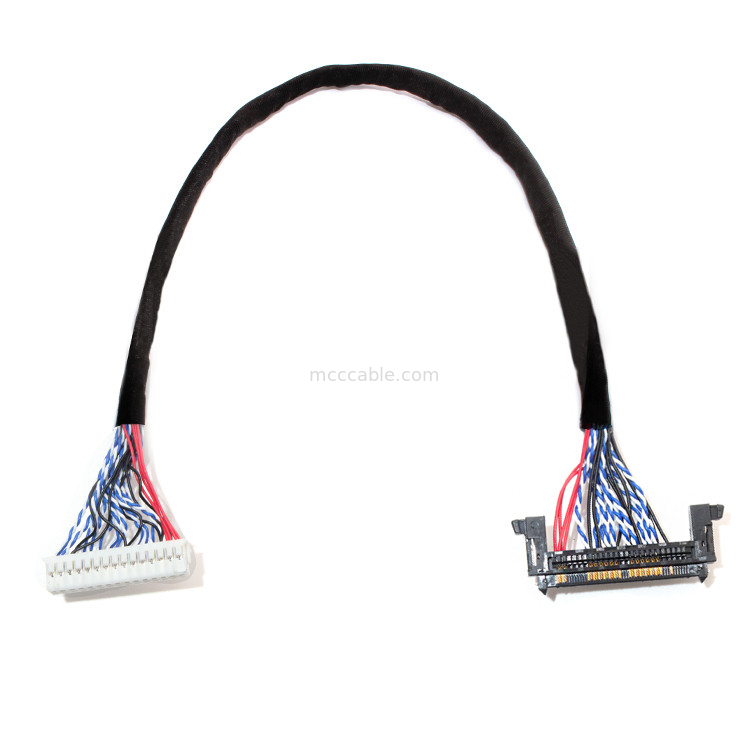 26AWG Lcd LVDS Kabelassemblage 1.0mm Hoogte JAE situatie-30ssl-HF aan URENdf13 EIV