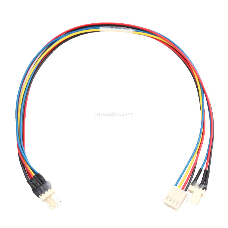 JST JH 2.5mm 4 Pin Molex 4 van de de Kabelassemblage van de Draadventilator Y de kabel van de speldschakelaar lvds 4