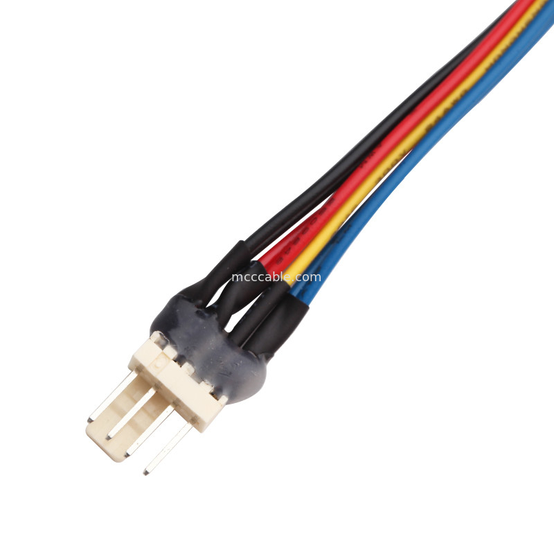 JST JH 2.5mm 4 Pin Molex 4 van de de Kabelassemblage van de Draadventilator Y de kabel van de speldschakelaar lvds 4