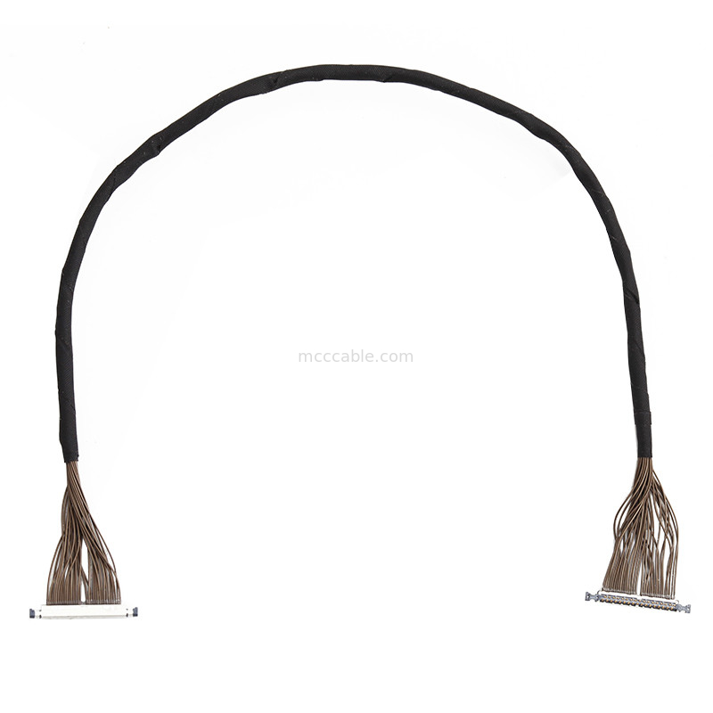 32 Pin Micro Coaxial Cable 0.3mm Pitch 20496-032T-40 Lvds Cable voor drone 32P connector