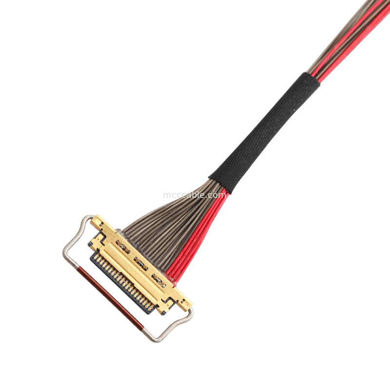 UL EDP LVDS Coaxiale kabel 0.4mm Pitch 20633-220T-01S 20 Pin Aanpasbare lengte