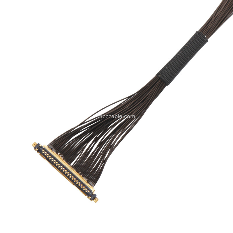 UAV-kabelassemblage Lvds Edp Kabelassemblage 0.25mm Pitch 20531-034T-02 tot Jst Auhr-05v-H 34 Pin Micro coaxkabel
