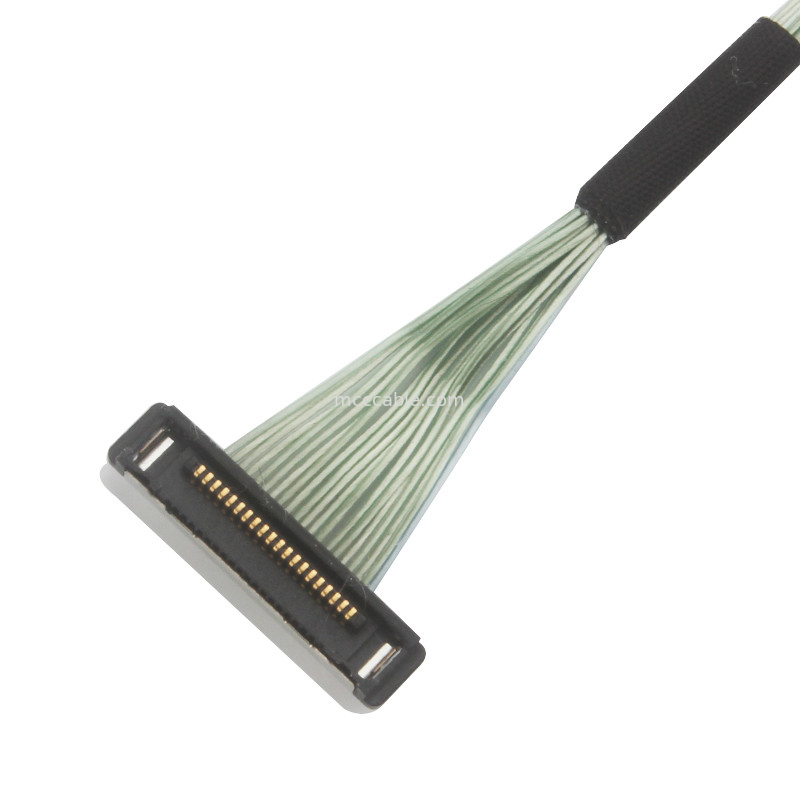 0.4mm Pitch 20380-R20T-06 Micro Coaxial Cable lvds connector kabel 20P 0,4mm pitch
