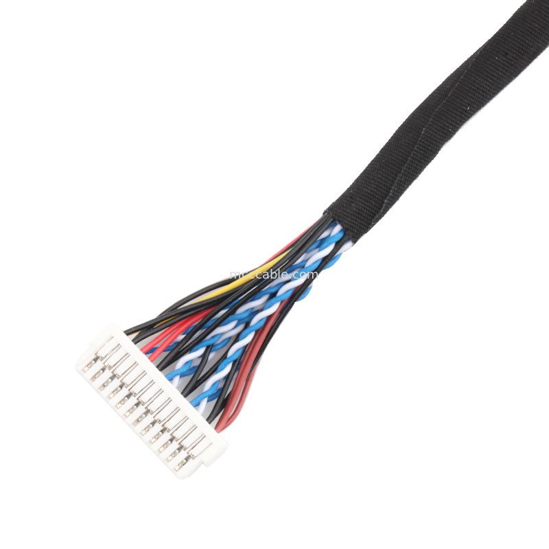 24pin MOLEX 504186-2400 30pin JAE FI-X30HL LCD LVDS Kabel Montage Lengte aanpassen