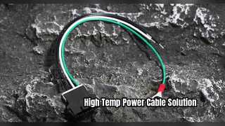 Op maat gemaakte PTFE-voedingskabelassemblage voor hoge temperaturen
