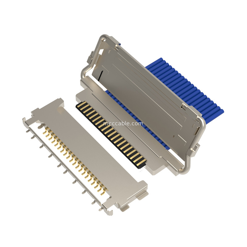 20846-020T-01 0,5 mm pitch Horizontale paring type micro-coaxiale connector