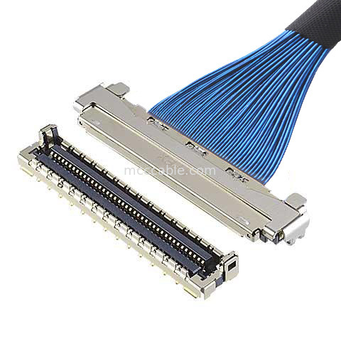 MICRO COAX CABLE 30P 20878-030T-01 Micro coaxiale LVDS kabel met EMC afscherming en mechanisch vergrendelen