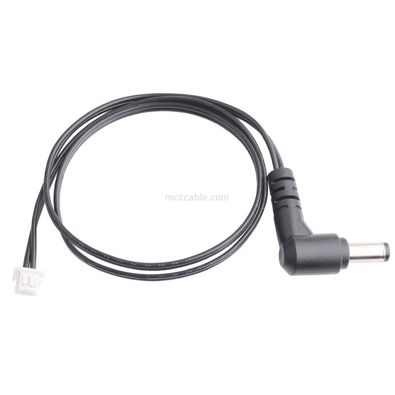 DC Plug 2.1*5.5mm Solder Type PVC Uiterlijk gietwerk 90 hoek naar witte behuizing 2P MOLEX F