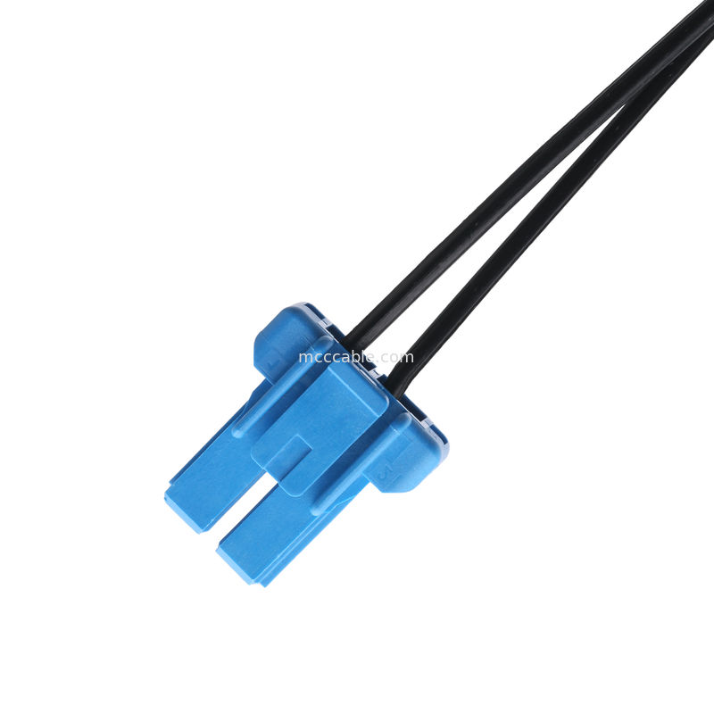 DC Plug 2.1*5.5mm Soldeer Type PVC Uiterlijk Vorming naar TE Blauwe behuizing 2P Vrouwelijke Kabelverbinding