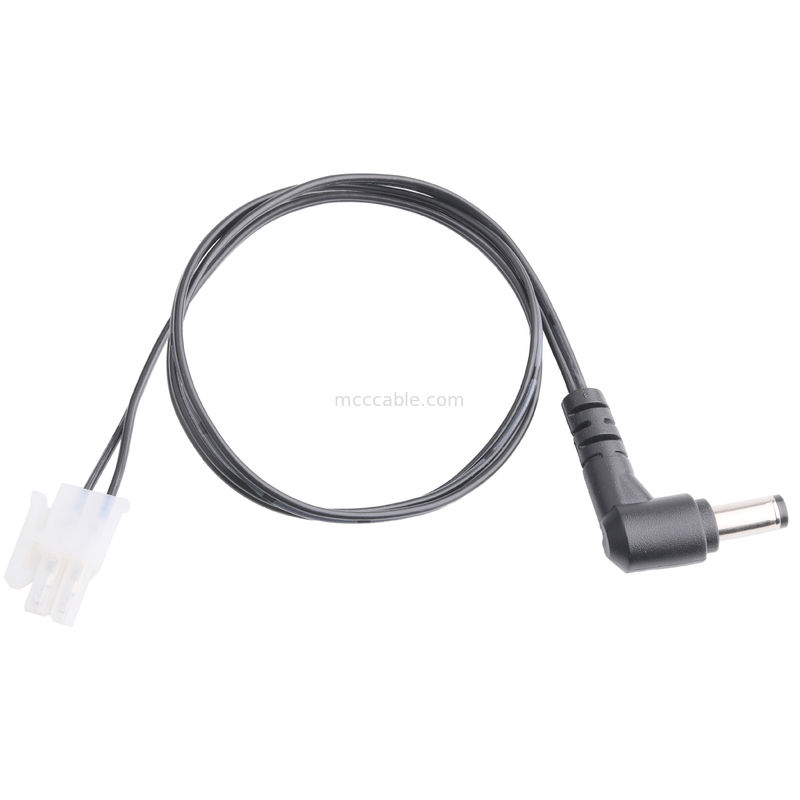 DC Plug 2.1*5.5mm Solder Type PVC Uiterlijk gietwerk 90 hoek naar MOLEX 39012020 PITCH 4.2mm 1*2P Housing
