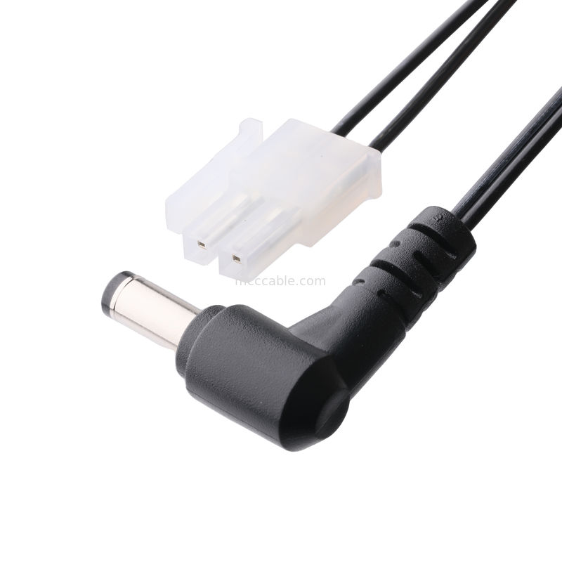 DC Plug 2.1*5.5mm Solder Type PVC Uiterlijk gietwerk 90 hoek naar MOLEX 39012020 PITCH 4.2mm 1*2P Housing