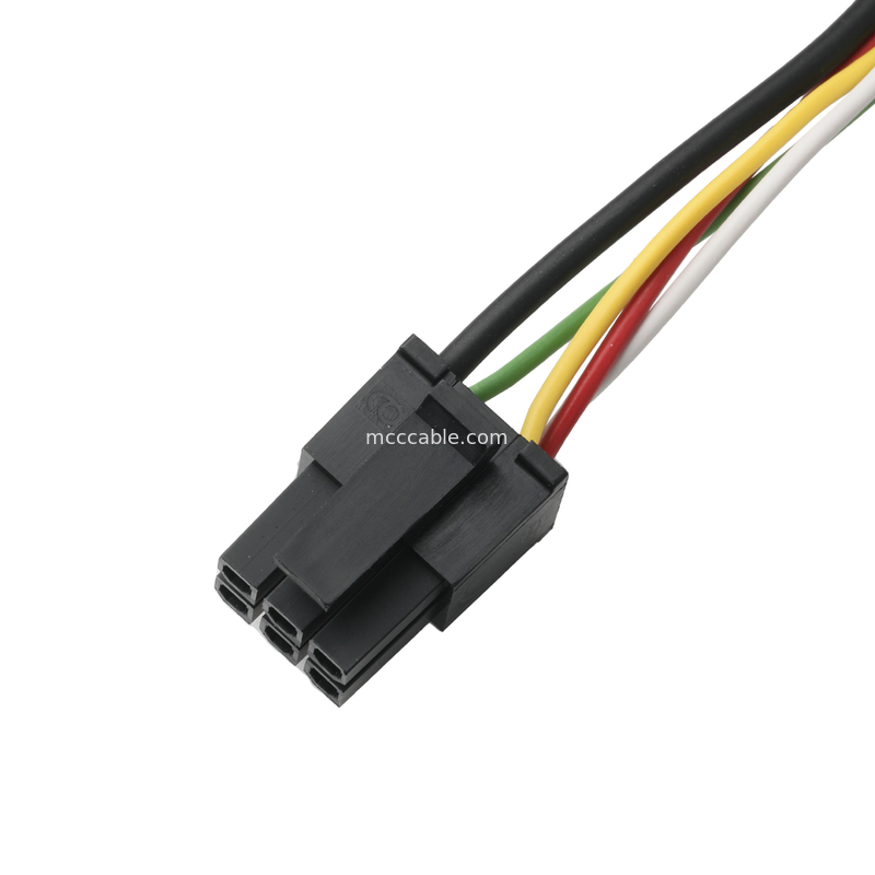 LVDS CABLE HSG 43025-0600 Picth 3.0mm MX naar HSG 43025-0200 en RV1.25-4 connector OEM/ODM lengte Kabel aanpassen