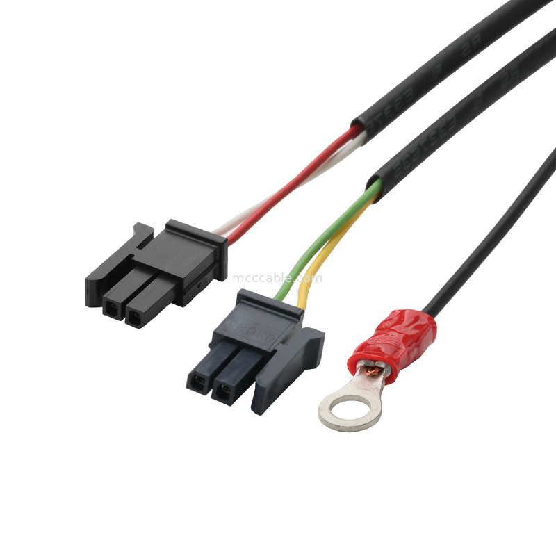 LVDS CABLE HSG 43025-0600 Picth 3.0mm MX naar HSG 43025-0200 en RV1.25-4 connector OEM/ODM lengte Kabel aanpassen