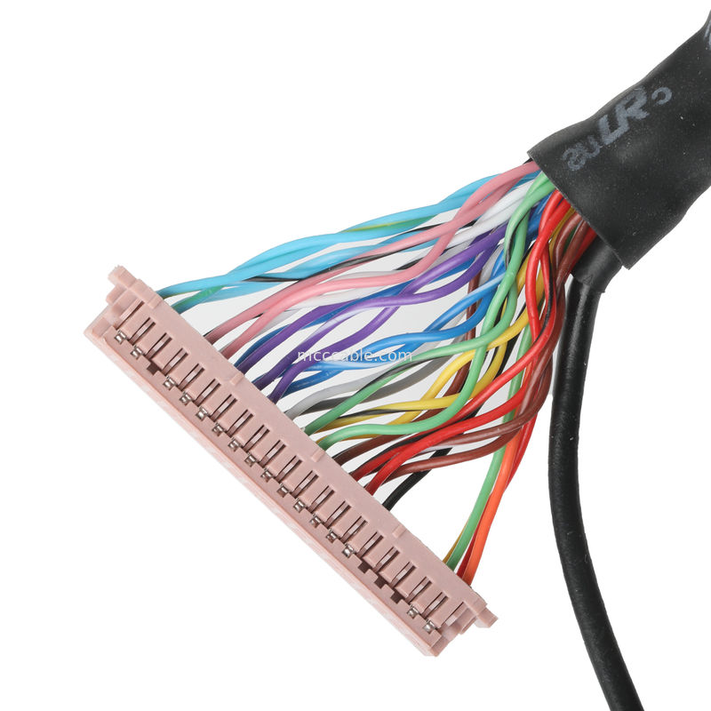 Lvds kabel assemblage  DF13-40Pin Pitch 1.25mm tot HD-SUB 26P Vrouwelijke SLODER UL 1007 20AWG CABLE OEM/ODM