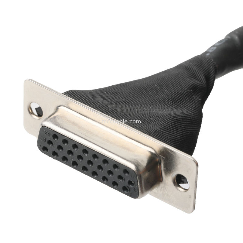 Lvds kabel assemblage  DF13-40Pin Pitch 1.25mm tot HD-SUB 26P Vrouwelijke SLODER UL 1007 20AWG CABLE OEM/ODM